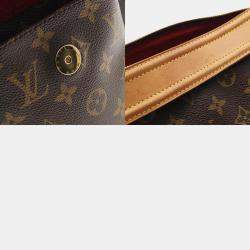 Pre Owned Louis Vuitton Vivacite GM BrownMonogram Canvas Shoulder Bag