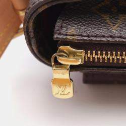 Pre Owned Louis Vuitton Vivacite MM Brown Monogram Canvas Shoulder Bag