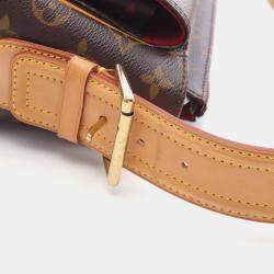 Pre Owned Louis Vuitton Vivacite MM Brown Monogram Canvas Shoulder Bag
