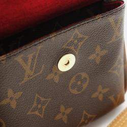 Pre Owned Louis Vuitton Vivacite MM Brown Monogram Canvas Shoulder Bag