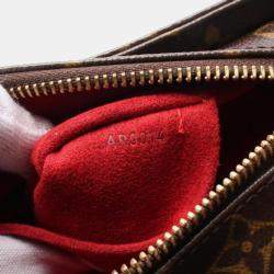 Pre Owned Louis Vuitton Vivacite MM Brown Monogram Canvas Shoulder Bag