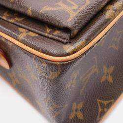 Pre Owned Louis Vuitton Vivacite MM Brown Monogram Canvas Shoulder Bag