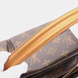 Pre Owned Louis Vuitton Vivacite MM Brown Monogram Canvas Shoulder Bag