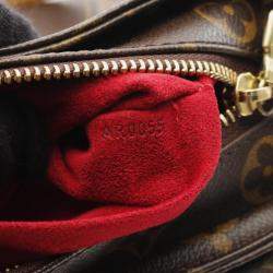 Pre Owned Louis Vuitton Vivacite MM Brown Monogram Canvas Shoulder Bag