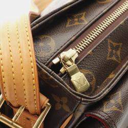 Pre Owned Louis Vuitton Vivacite MM Brown Monogram Canvas Shoulder Bag
