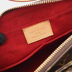 Pre Owned Louis Vuitton Vivacite MM Brown Monogram Canvas Shoulder Bag