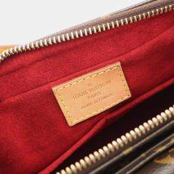 Pre Owned Louis Vuitton Vivacite MM Brown Monogram Canvas Shoulder Bag