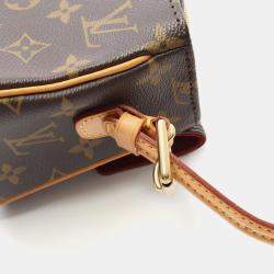 Pre Owned Louis Vuitton Vivacite MM Brown Monogram Canvas Shoulder Bag
