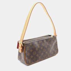 Pre Owned Louis Vuitton Vivacite MM Brown Monogram Canvas Shoulder Bag