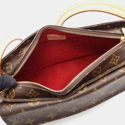 Pre Owned Louis Vuitton Vivacite MM Brown Monogram Canvas Shoulder Bag