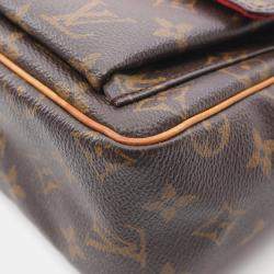 Pre Owned Louis Vuitton Vivacite PM Brown Monogram Canvas Shoulder Bag