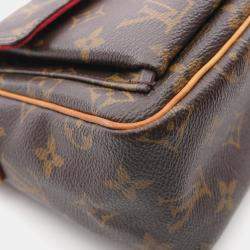 Pre Owned Louis Vuitton Vivacite PM Brown Monogram Canvas Shoulder Bag