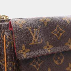 Pre Owned Louis Vuitton Vivacite PM Brown Monogram Canvas Shoulder Bag