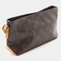 Pre Owned Louis Vuitton Trotter Monogram Canvas Shoulder Bag