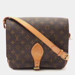 Pre Owned Louis Vuitton Cartouchiere GM Monogram Canvas Shoulder Bag