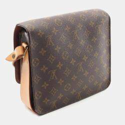 Pre Owned Louis Vuitton Cartouchiere GM Monogram Canvas Shoulder Bag