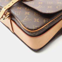 Pre Owned Louis Vuitton Cartouchiere GM Monogram Canvas Shoulder Bag