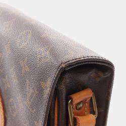 Pre Owned Louis Vuitton Cartouchiere MM Monogram Canvas Shoulder Bag