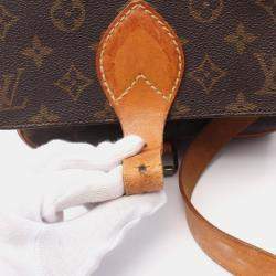 Pre Owned Louis Vuitton Cartouchiere MM Monogram Canvas Shoulder Bag