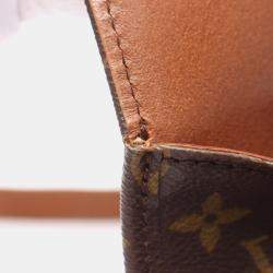 Pre Owned Louis Vuitton Cartouchiere MM Monogram Leather Crossbody Shoulder Bag