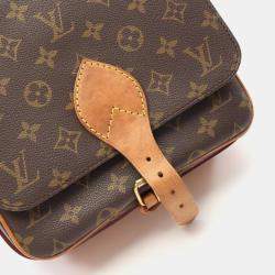 Pre Owned Louis Vuitton Cartouchiere MM Monogram Canvas Shoulder Bag