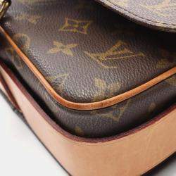 Pre Owned Louis Vuitton Cartouchiere MM Monogram Canvas Shoulder Bag