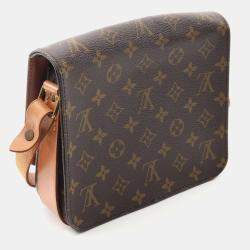 Pre Owned Louis Vuitton Cartouchiere MM Monogram Canvas Shoulder Bag
