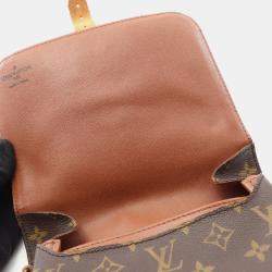 Pre Owned Louis Vuitton Cartouchiere MM Monogram Canvas Shoulder Bag