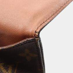 Pre Owned Louis Vuitton Cartouchiere MM Monogram Canvas Shoulder Bag