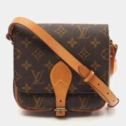 Pre Owned Louis Vuitton Cartouchiere PM Monogram Canvas Shoulder Bag