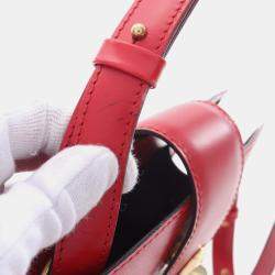 Pre Owned Louis Vuitton Cluny Red Epi Leather Castilian Red Shoulder Bag
