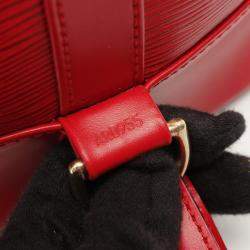 Pre Owned Louis Vuitton Randonnee PM Castilian Red Epi Leather Shoulder Bag