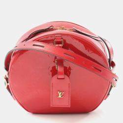 Pre Owned Louis Vuitton Boite Chapeau Souple Monogram Vernis Rouge Shoulder Bag