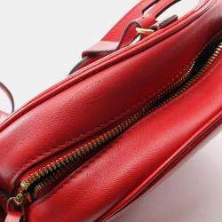 Pre Owned Louis Vuitton Boite Chapeau Souple Monogram Vernis Rouge Shoulder Bag