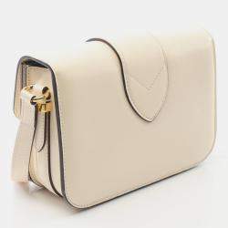 Pre Owned Louis Vuitton LV Pont Neuf Beige Calfskin Crossbody Shoulder Bag