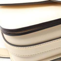 Pre Owned Louis Vuitton LV Pont Neuf Beige Calfskin Crossbody Shoulder Bag