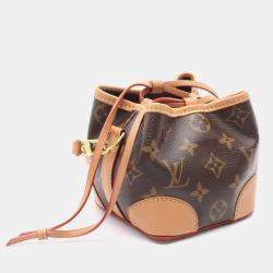 Pre Owned Louis Vuitton Noe Purse Monogram Canvas Drawstring Shoulder Bag