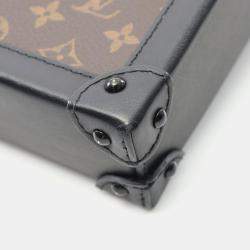 Louis Vuitton Pochette Trunk Vertical Brown Monogram Canvas Crossbody Bag