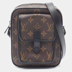 Louis Vuitton Christopher Wearable Wallet Monogram Macassar Canvas Crossbody Bag