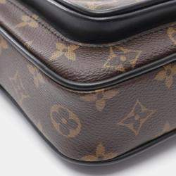 Louis Vuitton Christopher Wearable Wallet Monogram Macassar Canvas Crossbody Bag