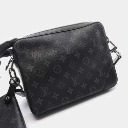 Louis Vuitton Trio Messenger Gray Monogram Eclipse Canvas Shoulder Bag