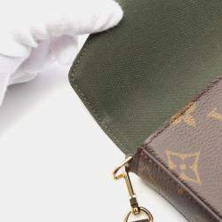Louis Vuitton Multi Pochette Felicie Brown Monogram Canvas Crossbody Shoulder Bag