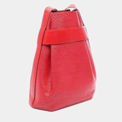 Pre Owned Louis Vuitton Sac De Paul PM Castilian Red Epi Leather Shoulder Bag