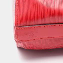 Pre Owned Louis Vuitton Sac De Paul PM Castilian Red Epi Leather Shoulder Bag