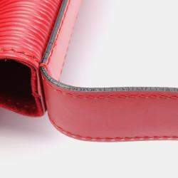 Pre Owned Louis Vuitton Sac De Paul PM Castilian Red Epi Leather Shoulder Bag
