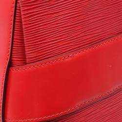 Pre Owned Louis Vuitton Sac De Paul PM Castilian Red Epi Leather Shoulder Bag