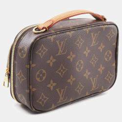 Pre Owned Louis Vuitton Utility Brown Monogram Canvas Crossbody Bag
