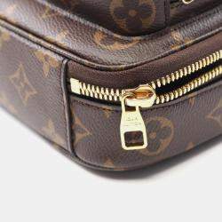 Pre Owned Louis Vuitton Utility Brown Monogram Canvas Crossbody Bag