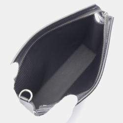 Pre Owned Louis Vuitton Gaston Grey Monogram Eclipse Canvas Wearable Wallet 