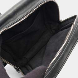 Pre Owned Louis Vuitton Difiel Peonia Black Monogram Leather Shoulder Bag